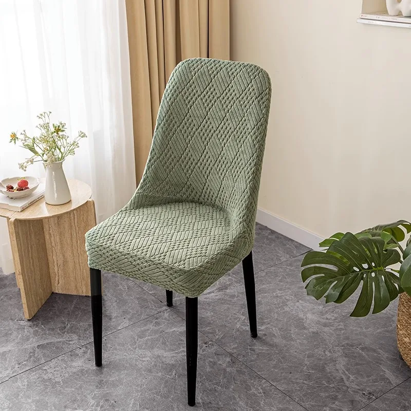 9 Universal light luxury dining chair cover stool back home seat table set