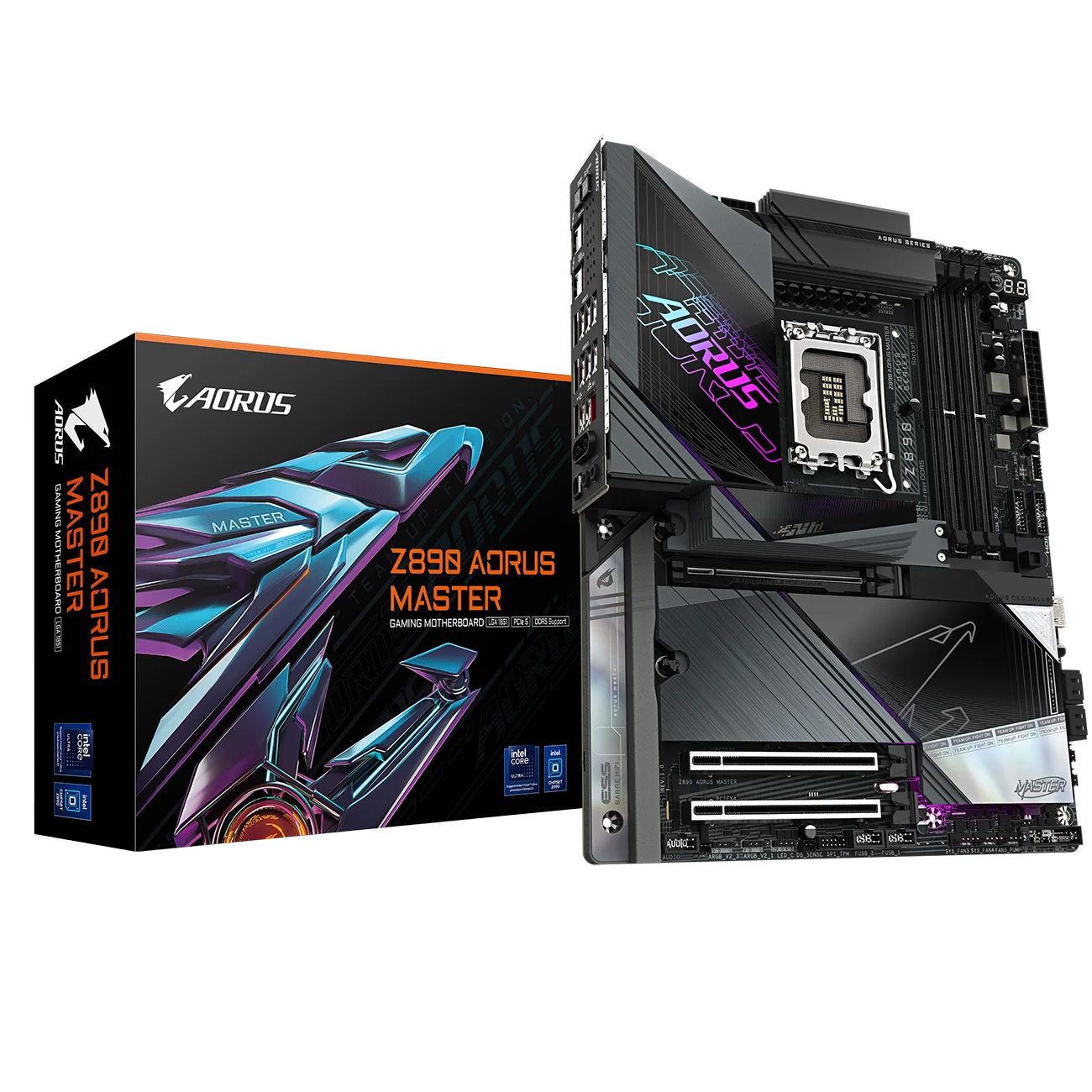 GIGABYTE Z890 AORUS MASTER Ultra9 DDR5 10G LAN WIFI7 PCIe 5.0  LGA 1851 CPU For 15th CPU Ultra 9/7/5 285K 265K Z890 Motherboard
