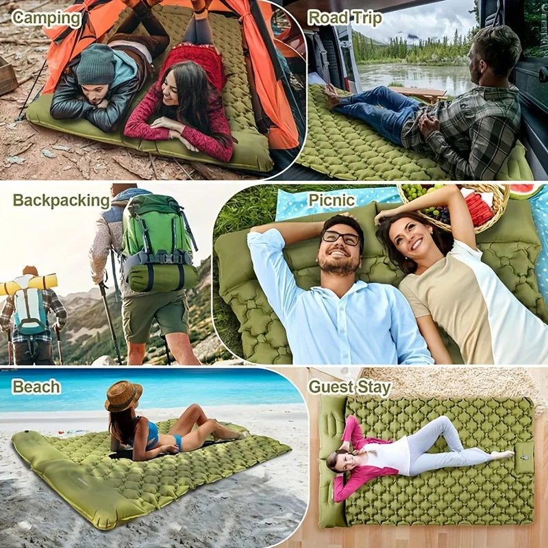 2024 Durable Double size Camping Mattress Memory Foam Outdoor Foam camping mat