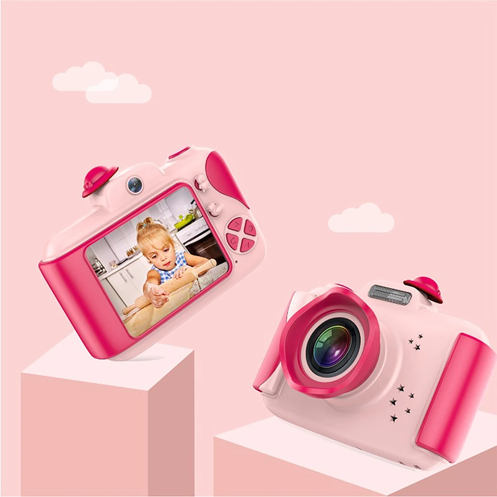 Kids Camera for Girls, Birthday Gifts Toys for 3 4 5 6 7 8 9 10 Year Old Toddler Camera, Digital Video Cameras for Children