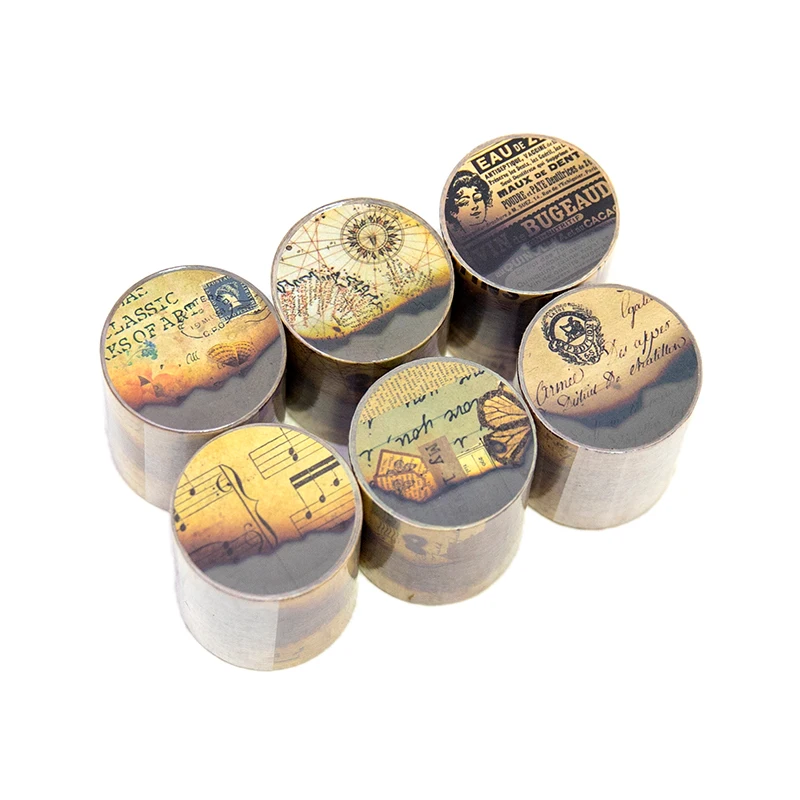 Vintage Series DIY Decorative Memo Pad Journaling Collage Stationery Retro Figures Scrapbooking Paper Craft  Tape Sticker