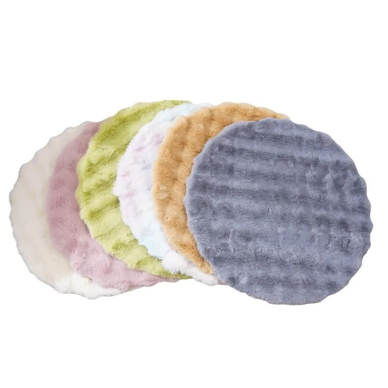 3d bubble velvet thickened heattech more plaid Comfortable pet beds&Mats & Pads