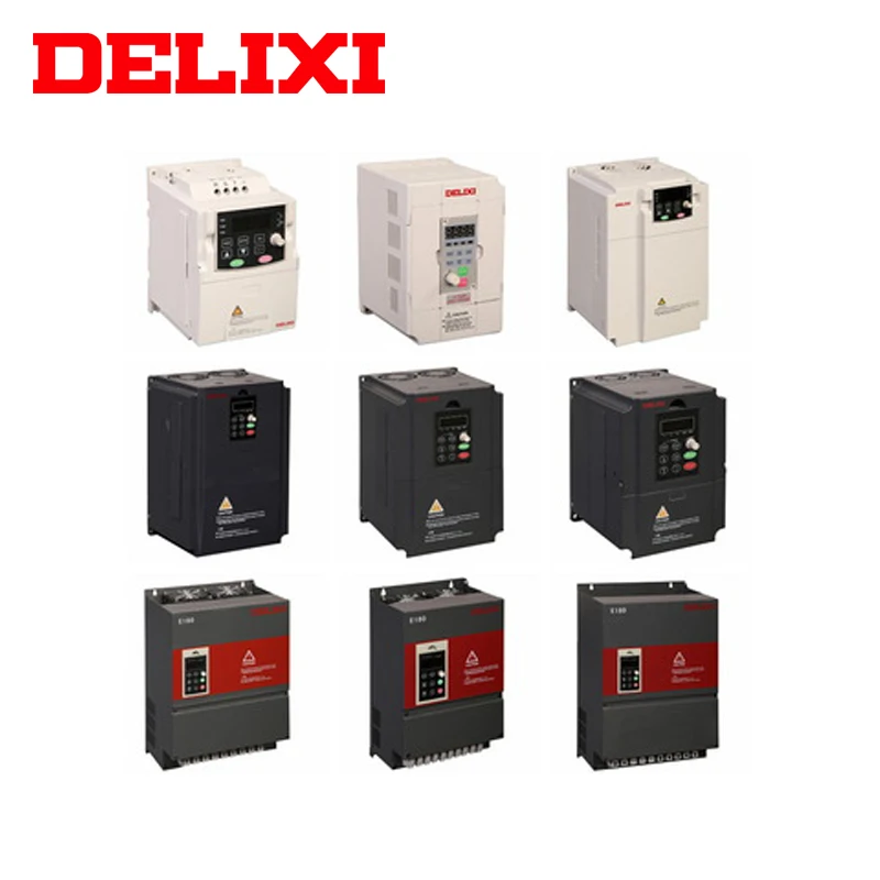 DELIXI однофазный 220v переменного тока для 3 фазы 220 В Преобразователь частоты VFD инвертор контроля скорости