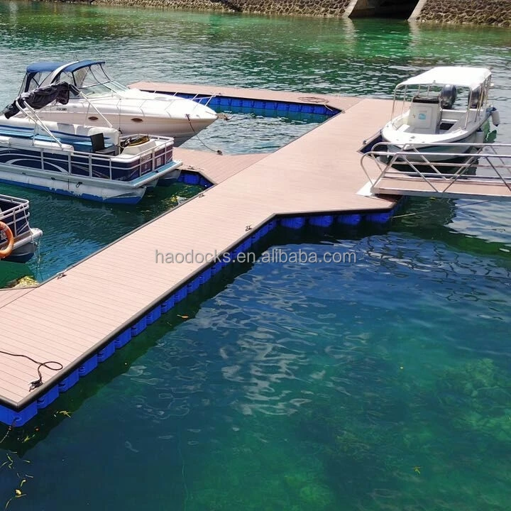 Cheap metal marina pier floating pontoon for powerboats jet ski docking