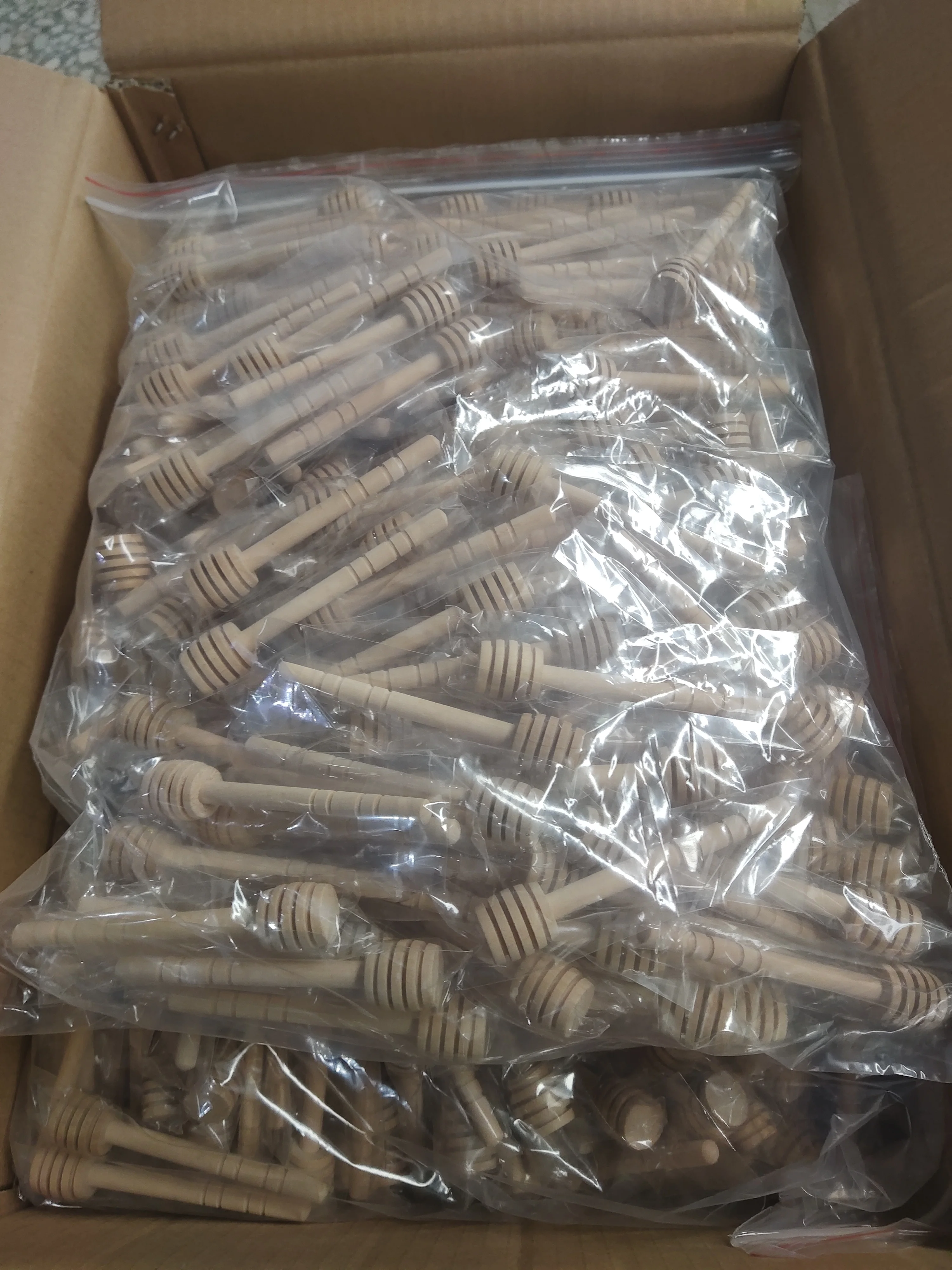 Hot Selling Customized 10cm  Wood Honey Stick