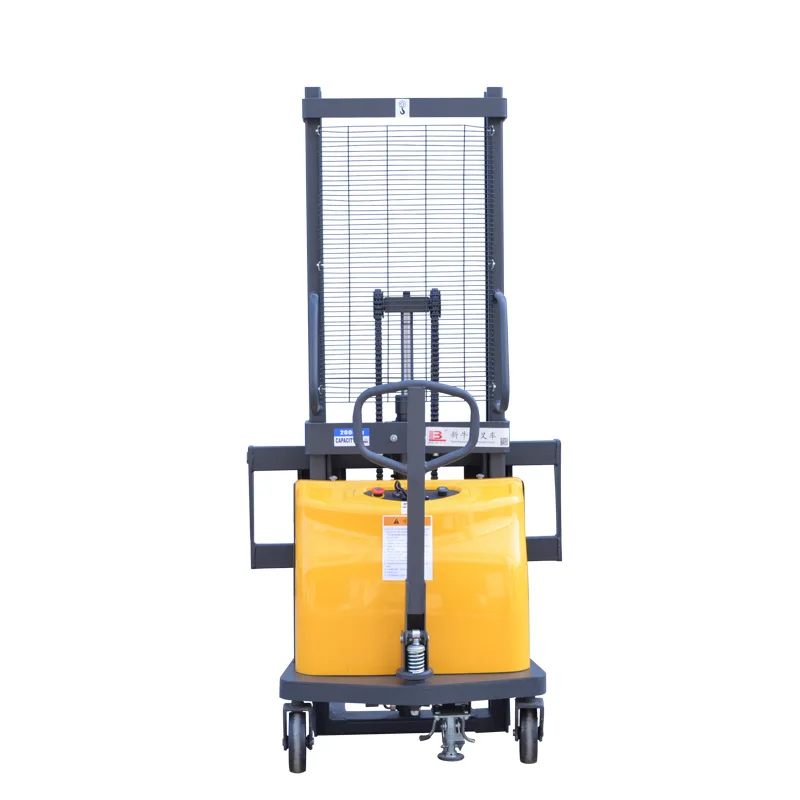 Stacker factory semi-electric pallet stacker 1.5 ton 3 meter high lift quality machine semi electric lifter for sale