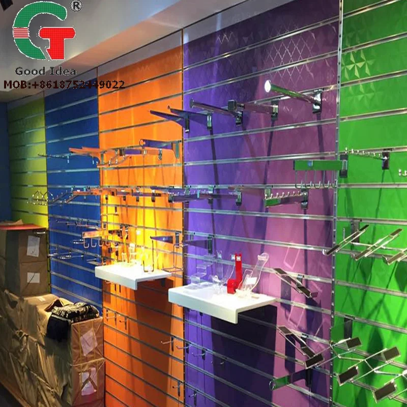 
cheap price retail displays high quality Wholesale slotted mdf ,pvc MDF board ,slat wall MDF 