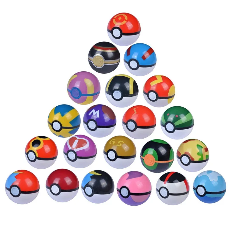 Hot sale Pokeball Poke mon Ball figure toy popular game action figure 7cm pokeball toy for gift