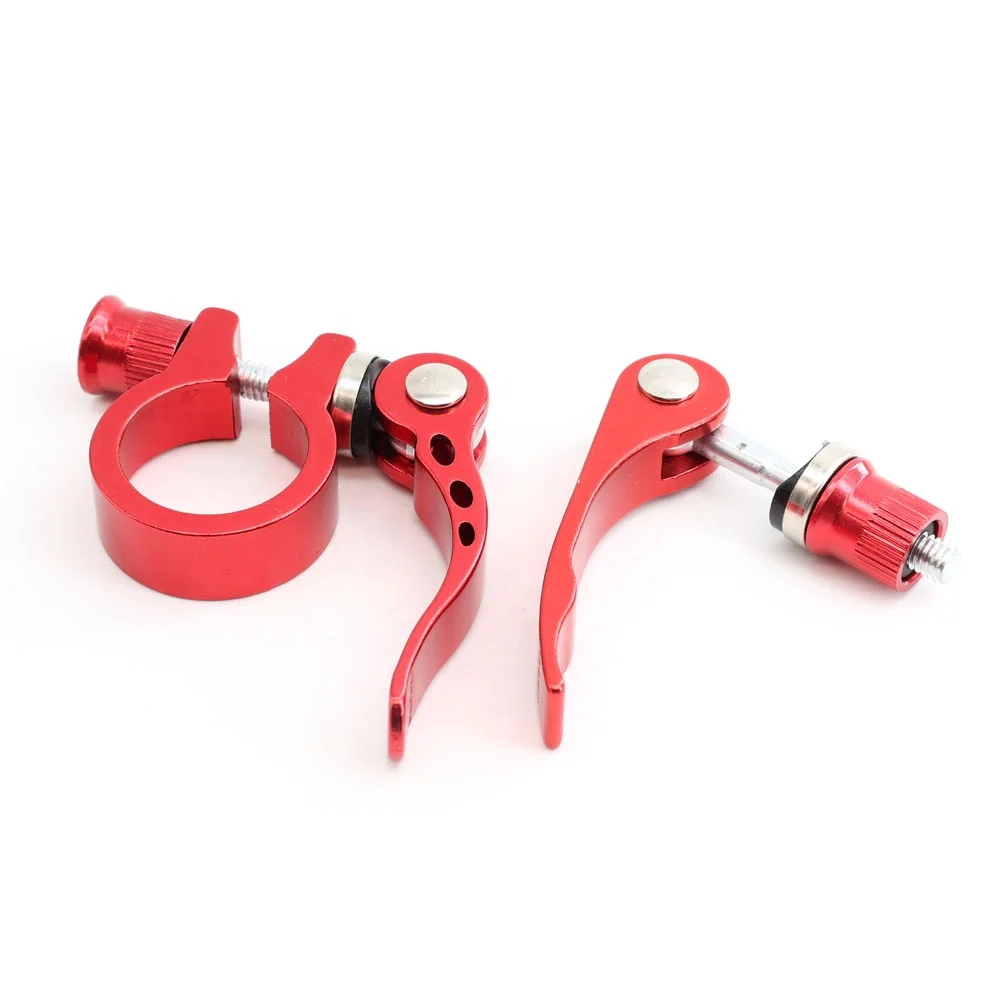 M6 Red Anodized Black Aluminum Quick Release Handle Cam Lever with Barrel Nut