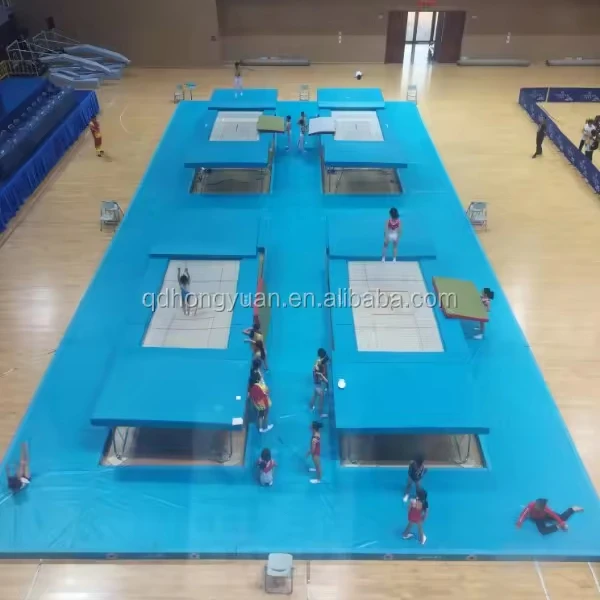 Indoor trampoline daily training gymnastics competitions can be used trampoline
