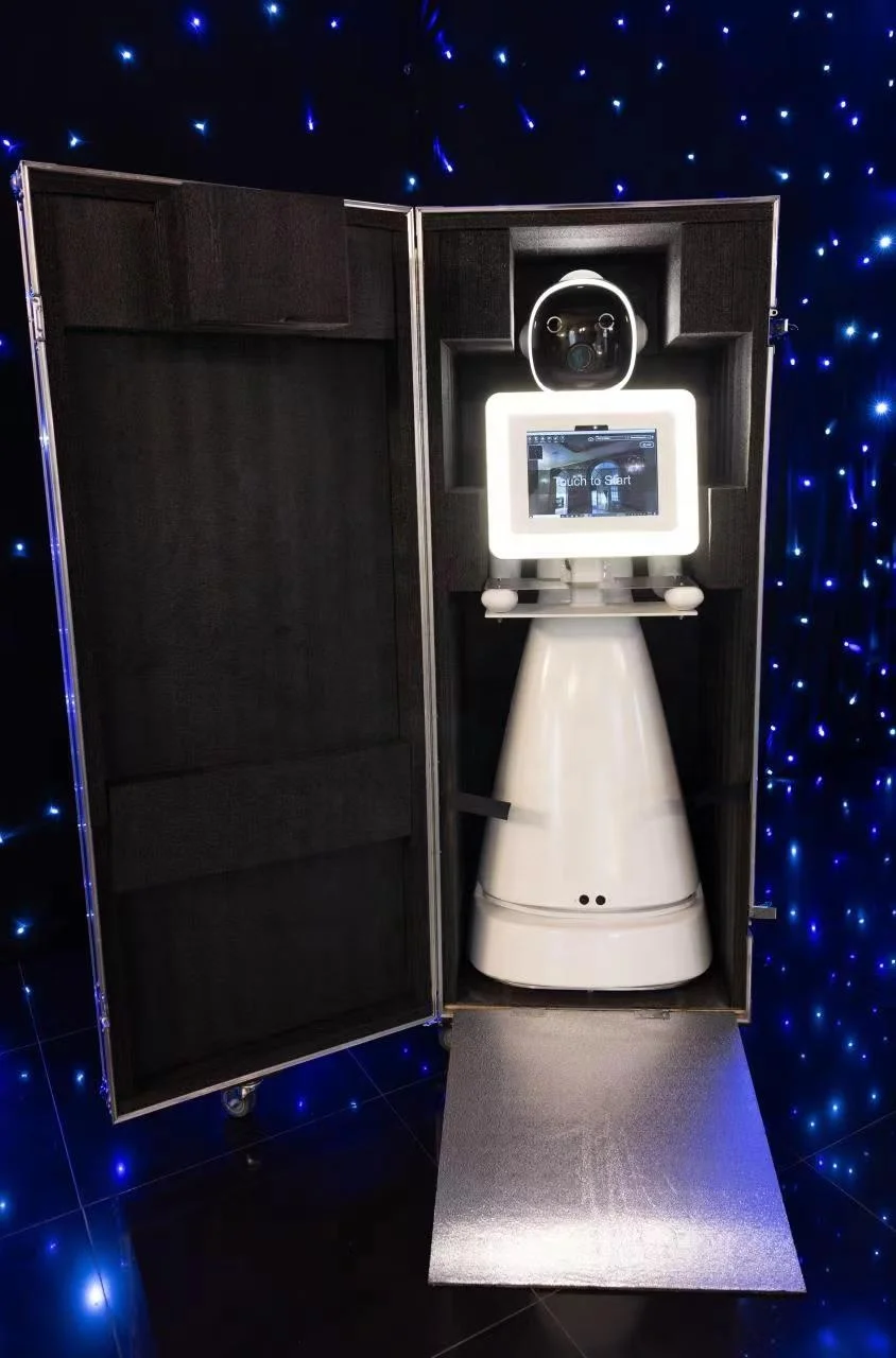 2023 Новый автоматический вращающийся робот 360 градусов фотобудка с печатью все в одном фотобудке камерой для