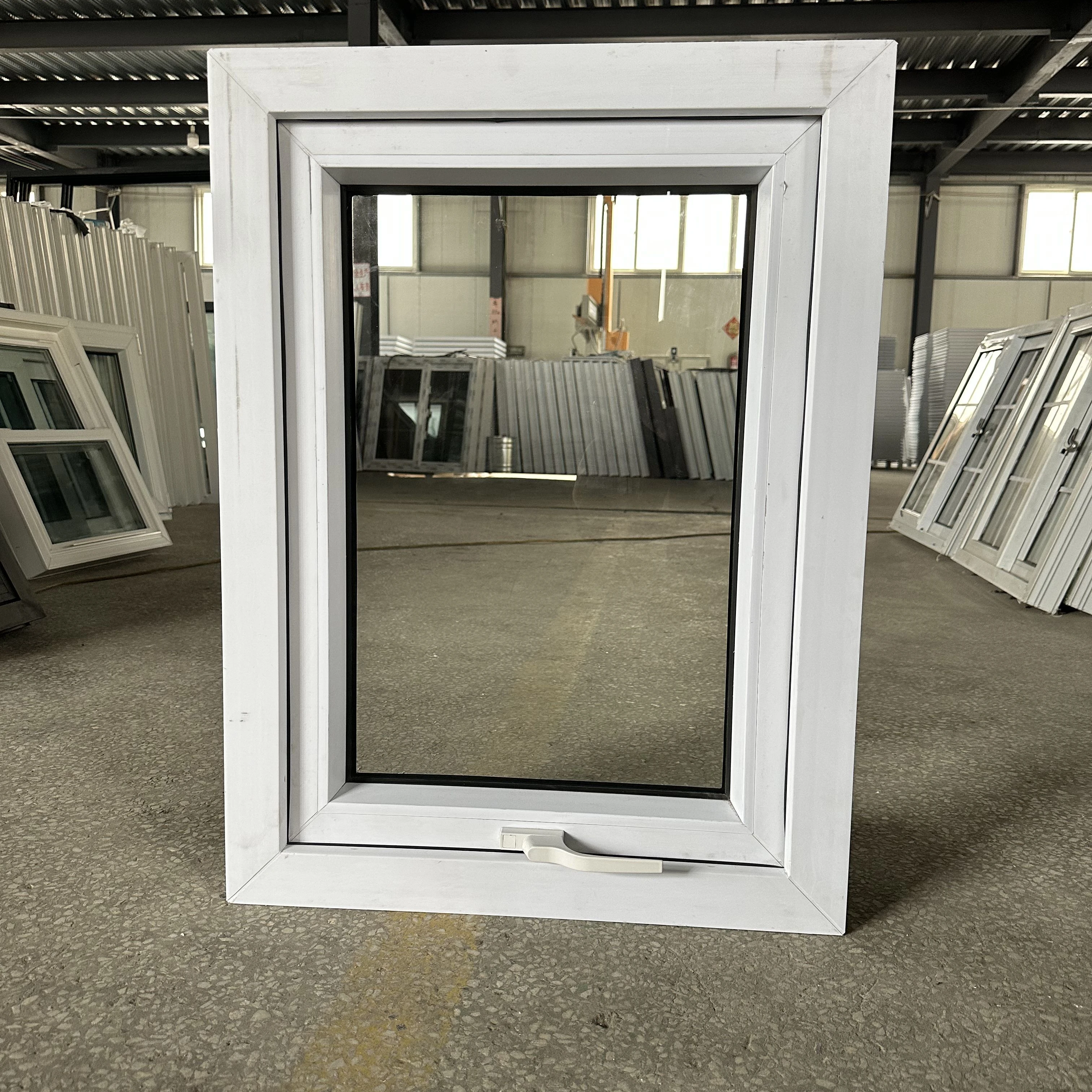 Luxury Glazed Commercial Frosted Pvc Electric Power Upvc Awning  Glass Slider Windows  For Garden