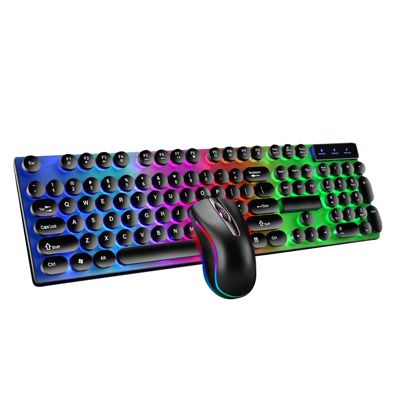 New Design Gamer RGB 104 Keys Gaming Wired Mechanical Feeling Gaming Keyboard