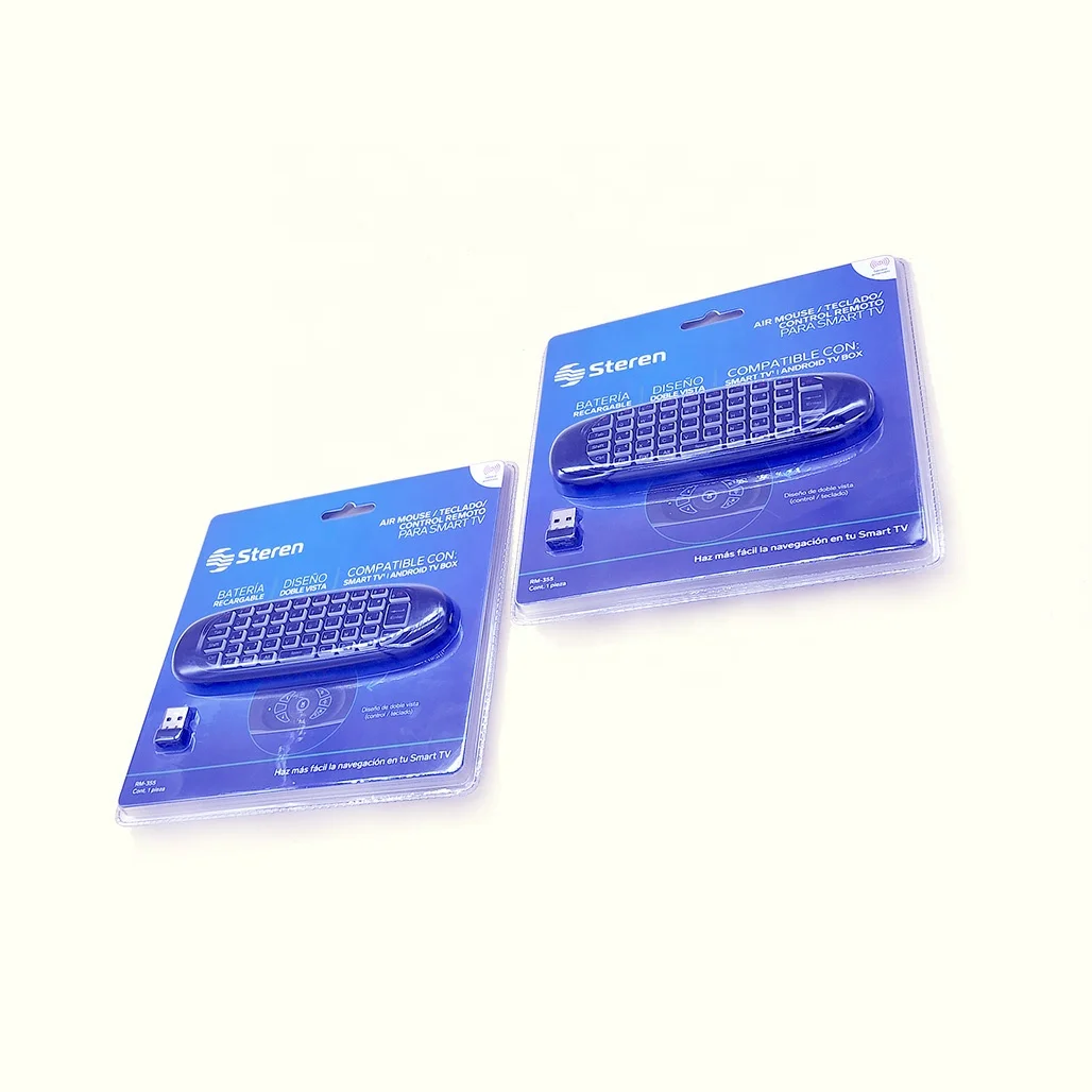 PVC Blister Clamshell Packaging custom Recyclable Blister Plastic Packaging Box PET for wireless keyboard