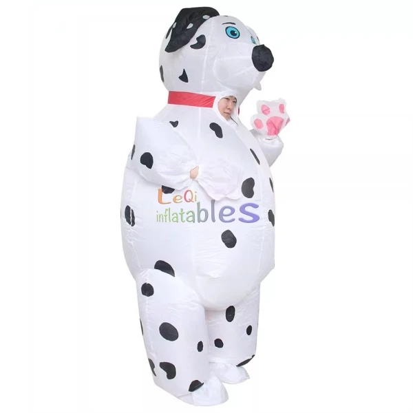Hot Sale Inflatable Pet Costume Inflatable Moving Cartoon Dalmatian Inflatable Spot Dog Costume