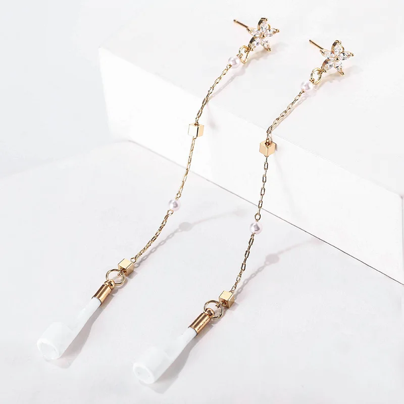 Wholesale Long chain Anti Lost airpod Earrings for women