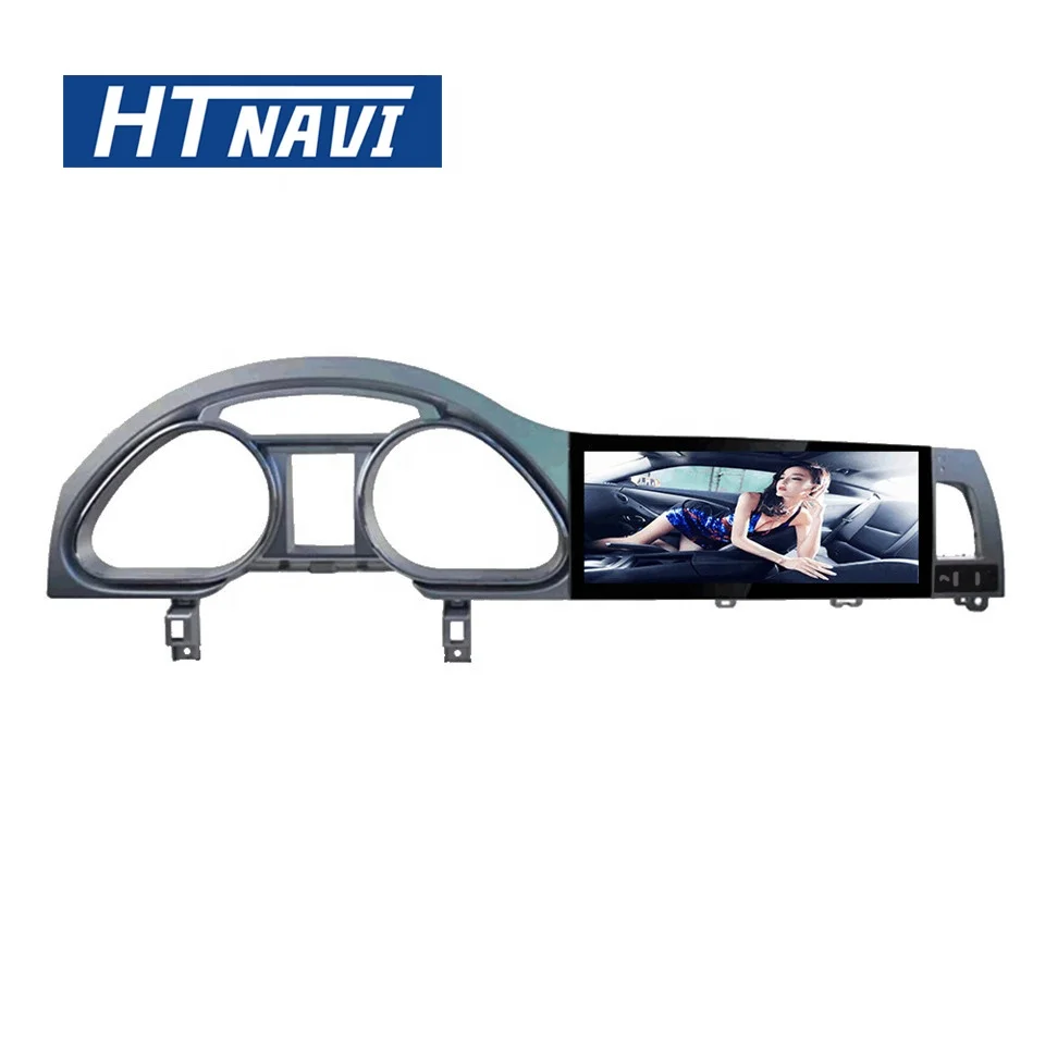 HTNAVI Android 7.1 Quad core 1din Car Radio10.25 inch Car DVD Player For Audi Q7 2005-2009 wifi gps Car Navigation 2+32G