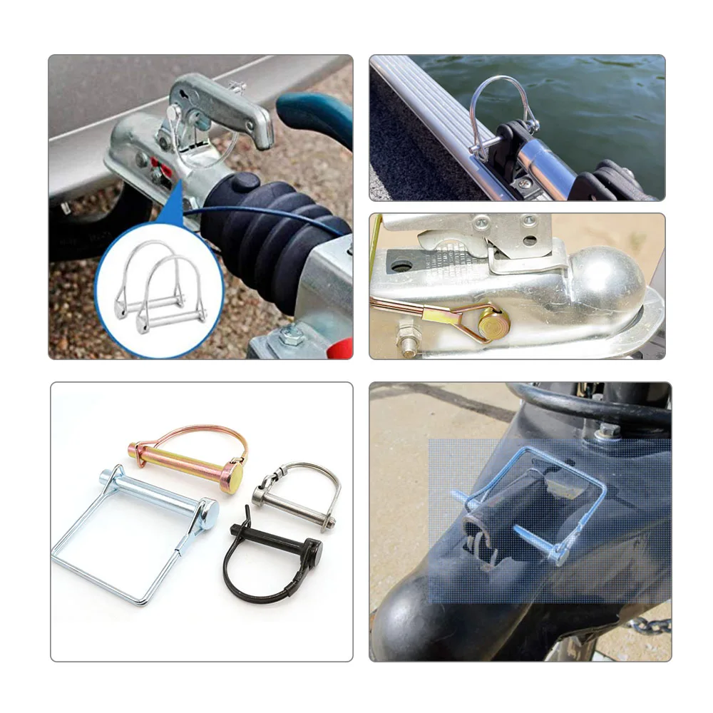 Factory Safety lynch Pipe Retaining Linch Pin Zinc-Plated Square Round Wire Lock Pin