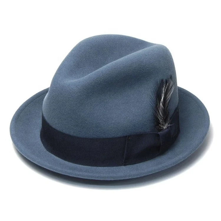 OEM ODM cheap one piece party jazz 100% 100 australian distressed designer stylish wool bowler felt hat for men