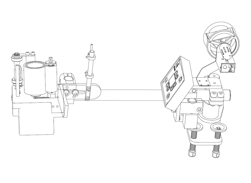 4 section side tape feeder with Computerized elastic&tension metering device for Sewing Machine GMDF4-S/UT|GRAND sewing machine