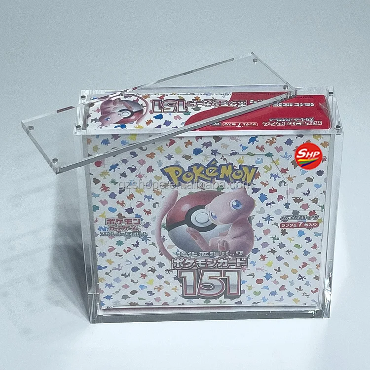 SHP High Quality Acrylic Pokemon Center Original Pokemon Card Game TCG Stellar Miracle Japanese Booster Box Large Size Case