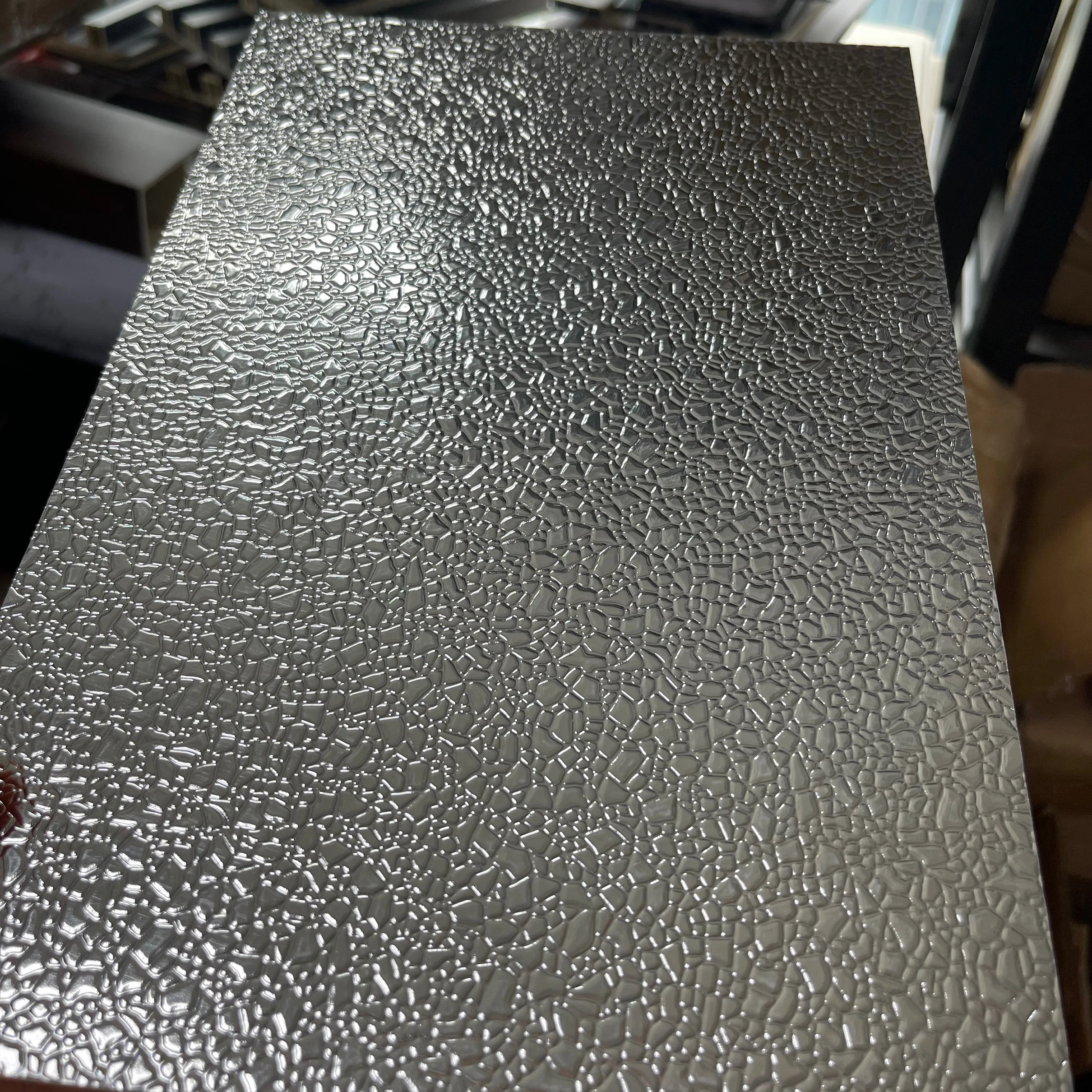 1220*2440mm Durable Decorative Bamboo Charcoal Wooden Mirror Wpc Interior Wall Panel