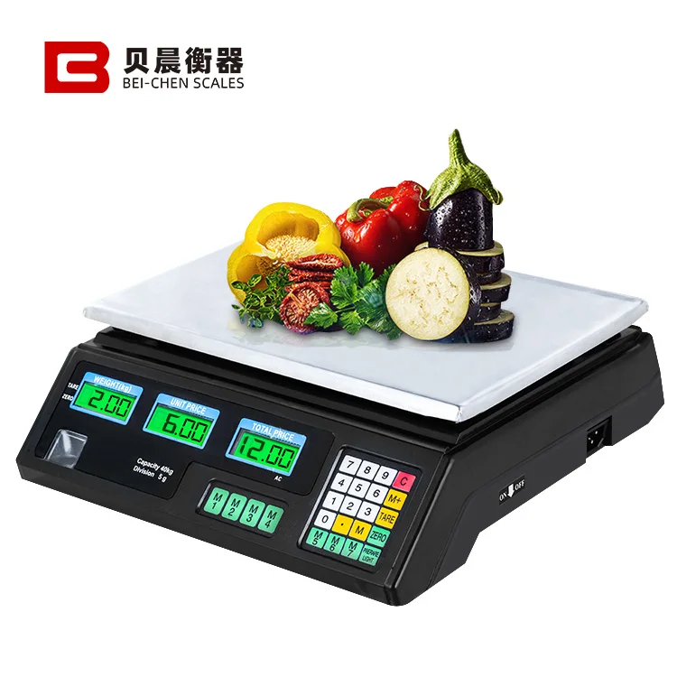 Foreign trade English electronic scale Commercial small platform scale 40kg Price scale digital
