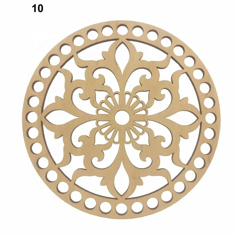 Wood base bottom crochet knitting yarn storage basket craft supplies bulk wood chips