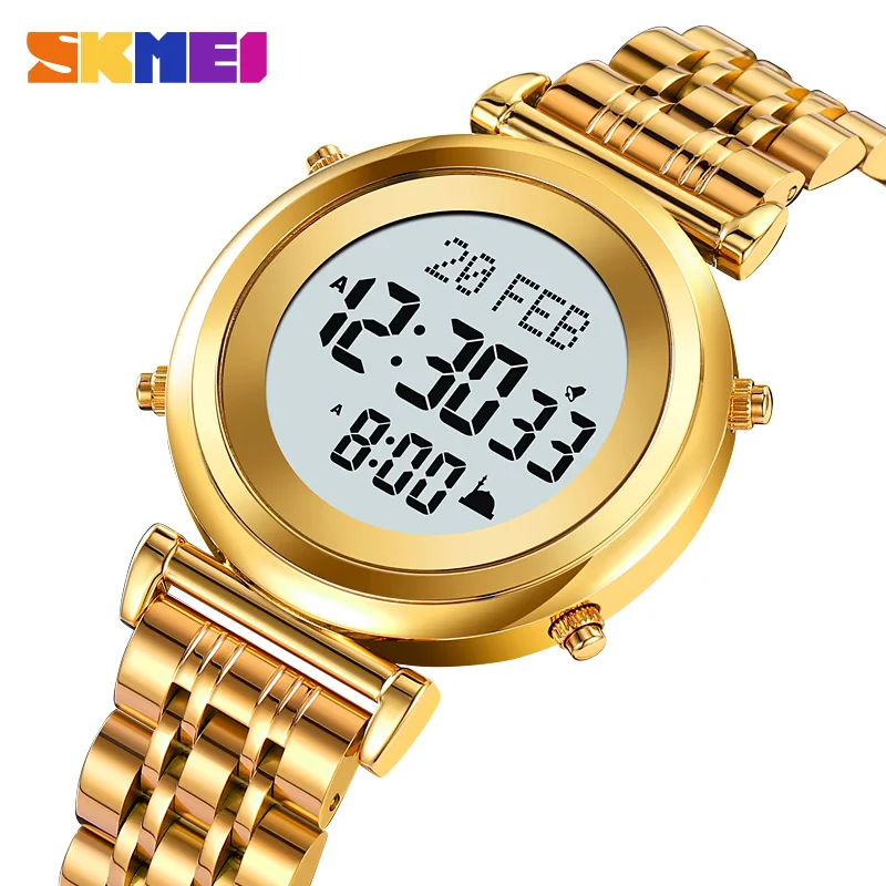 Reloj skmei Azan watch 2139 high quality stability Qibla direction time reminder digital watches Medium size for men and women