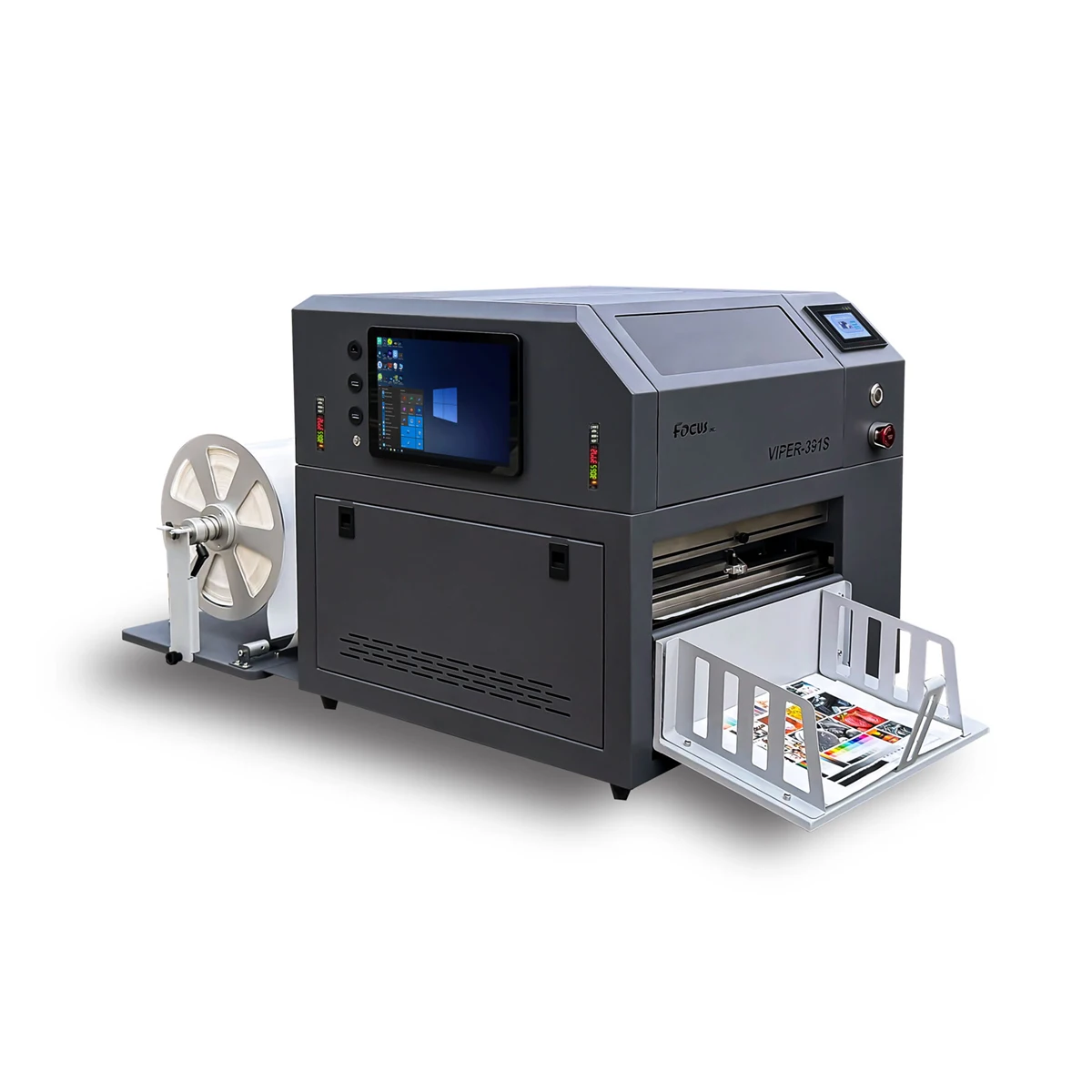 Digital CMYK Ink Full Color Waterproof Label Stickers Bottle Automatic Cutting Printer Machine
