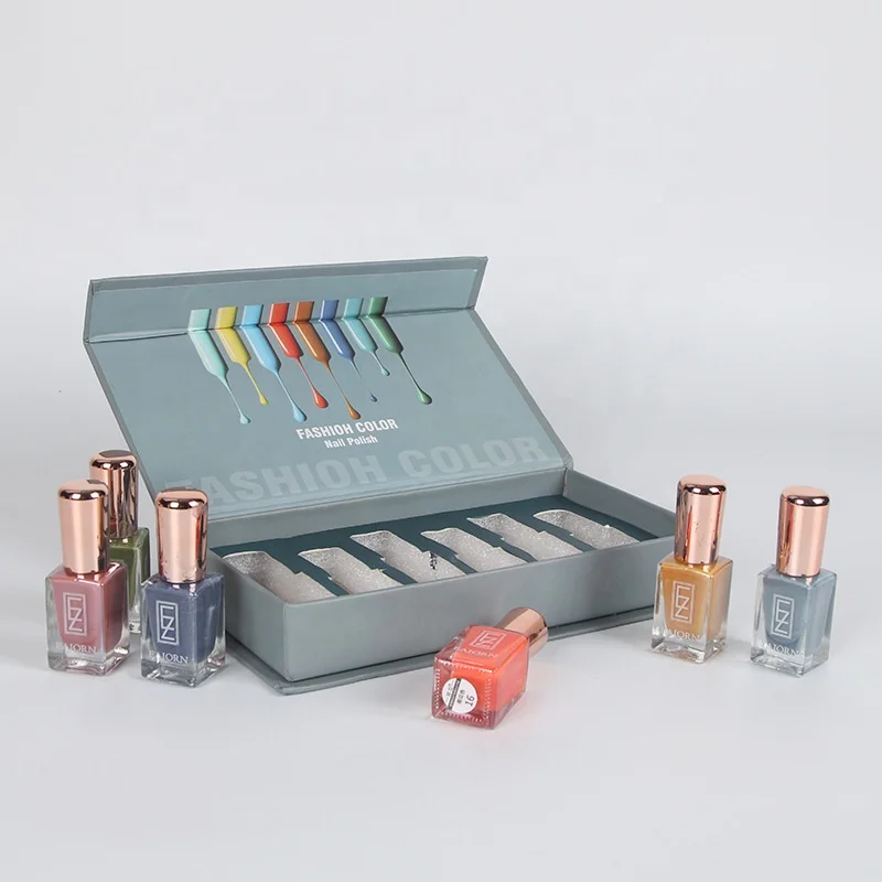 100% biodegradable cosmetic shipping folding gift design cardboard gift box gift paper box packaging for nail polish oil bottle