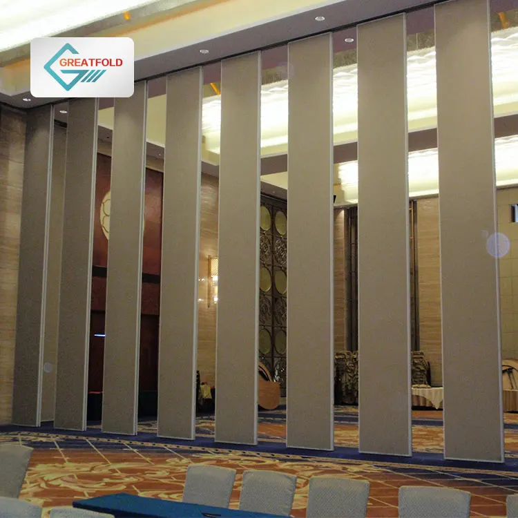 Управляемая стена из МДФ для зала съемная акустическая перегородка раздвижная банкета