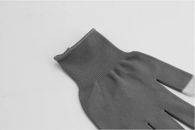 Hand Protection Nylon 13 Needle Touch Screen Garden Gloves Outdoor Work Safety Cheap Thin Dot Anti-slip Breathable Mittens