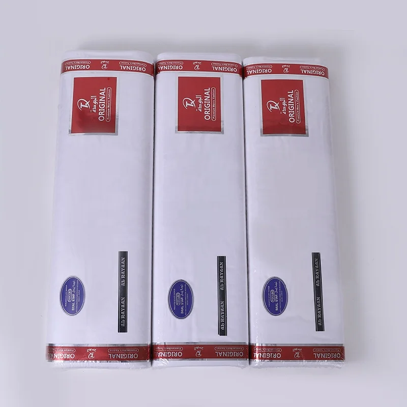 Japanese 100% Spun Polyester Mixed Filament Robe Thobe Men Muslim Saudi Fabric Fabric Fabric White  For Men