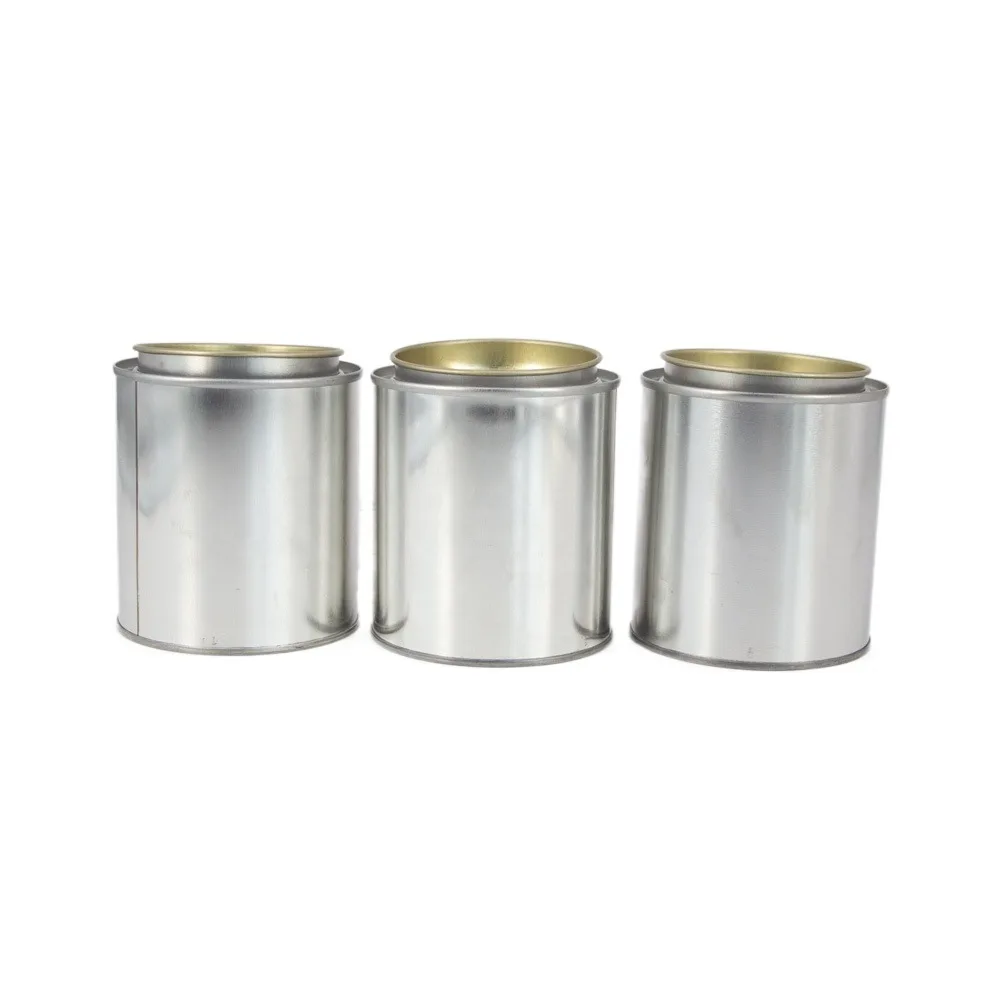 Small Size Paint Can Factory Customized Design Empty Round Tin Cans With Low Moq