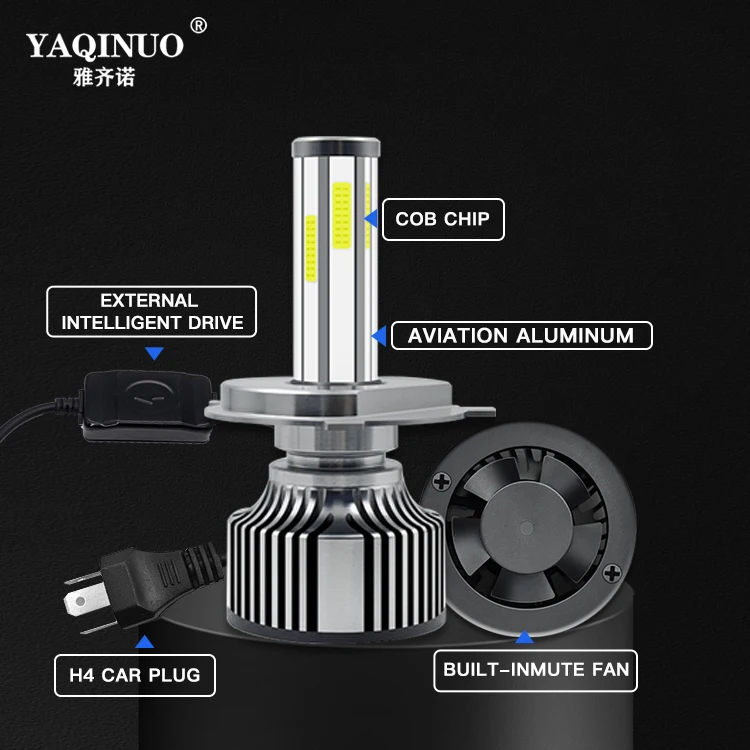 auto lighting systems N6 canbus 60w led 6 sides h4 led headlight bulbs 360 LED headlights 12v vehicle high low beam spotlight