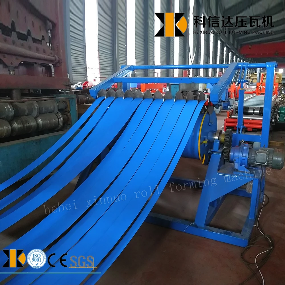 Strip Automatic Steel Coil Slitting Line Simple Hydraulic Metal Slitting  Line For 1250mm Metal Panel Cutting
