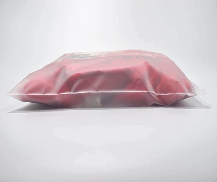 Wholesale In stock Factory zip lock frosted plastic packaging bag for clothes