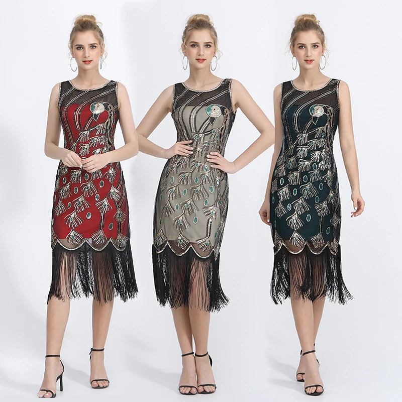 
OEM and ODM Summer Fashion vestido para fiestas plus size women frocks designs Sexy silk cutout flower mesh feathered dress 