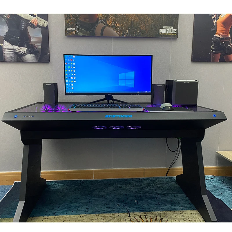 Компьютерный корпус Встроенный Прозрачный большой корпус Встроенный стол высококлассный классный игровой стол особой формы для научной фантастики