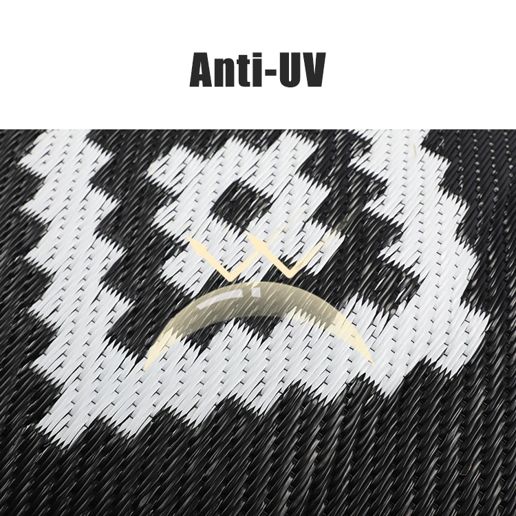 HOMFUL Polypropylene Area Rug Camping Outdoor Rug Polypropylene Carpet Patio RV Rug For Outdoor