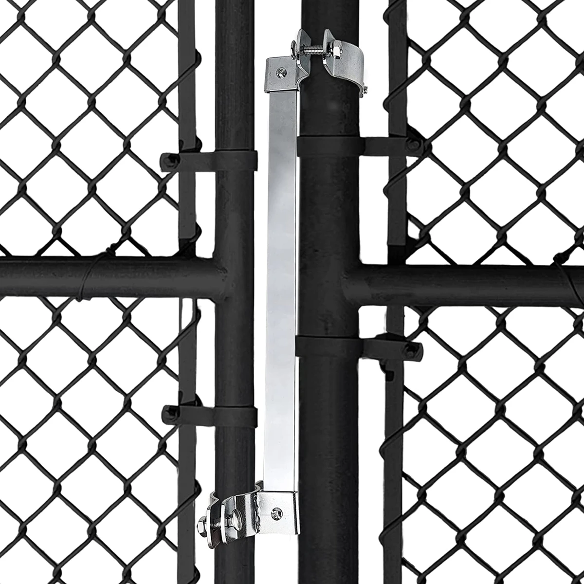 Automatic Gate Closer with Heavy Duty Steel Bar Self Closing Gate Hinges for Metal Gate Outdoors Backyard