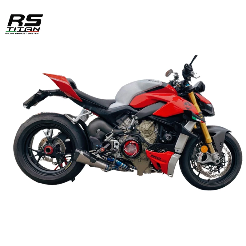 Оптовая продажа, высококачественные титановые выхлопные газы для мотоцикла TIG с DB Killer для Ducati Panigale V4
