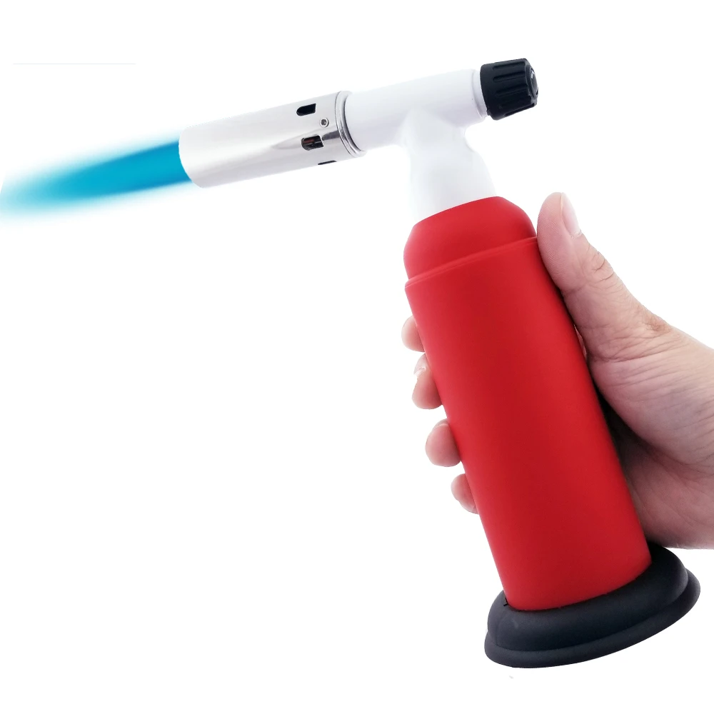 BS-851 Adjustable Flame Jet Butane Gas BBQ Camping Culinary Blow Torch Lighter