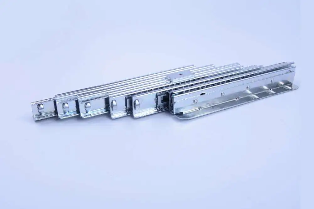 transformable furniture Cold Rolled Steel pull out party table slide with double legs T type extendable dining table mechanism