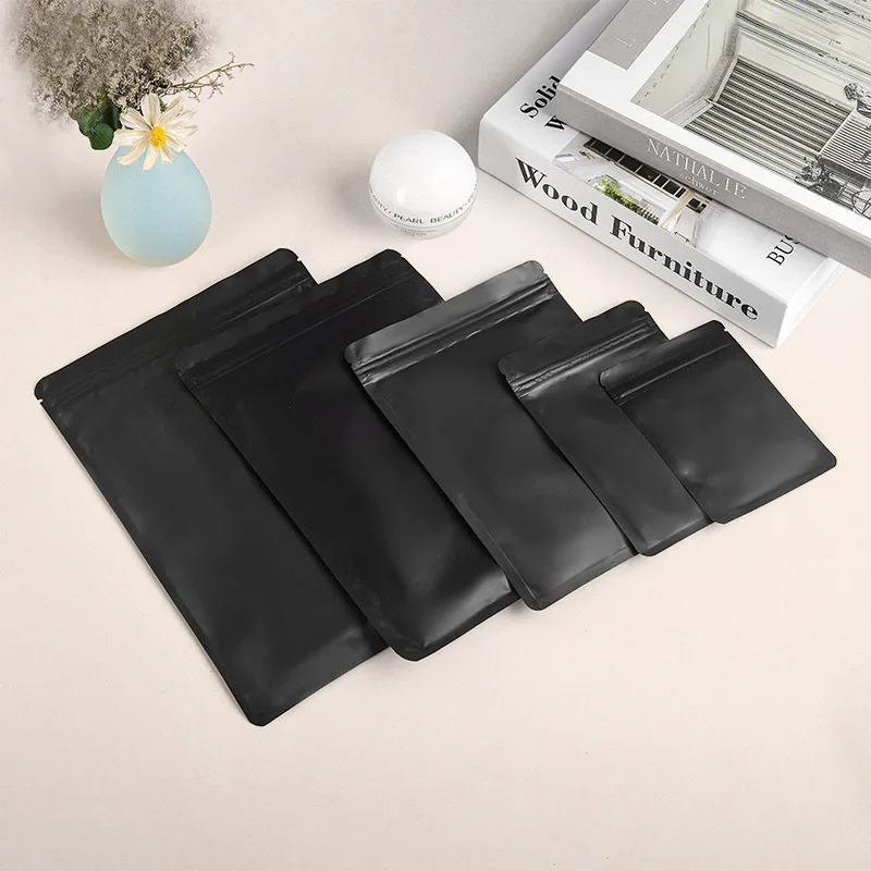 Factory wholesale Mini Zipper laser Pouch ziplock bags Shopping Bags logo paper mylar bag ziplock seed packet pale yellow