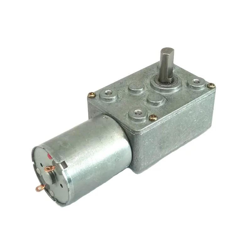 12V 24V Dc Motor 6 Volt Small Gearbox 10 Rpm Mini Worm Gear Drive Dc Motor With Clutch
