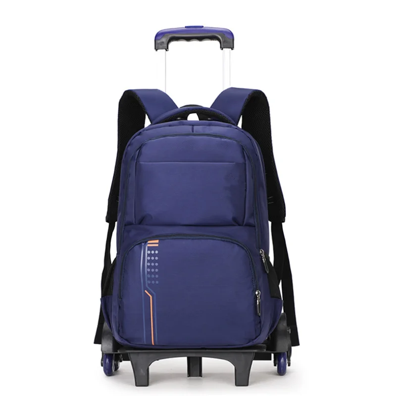 Primary school students custom waterproof wheeled detachable backpack luggage trolley bags