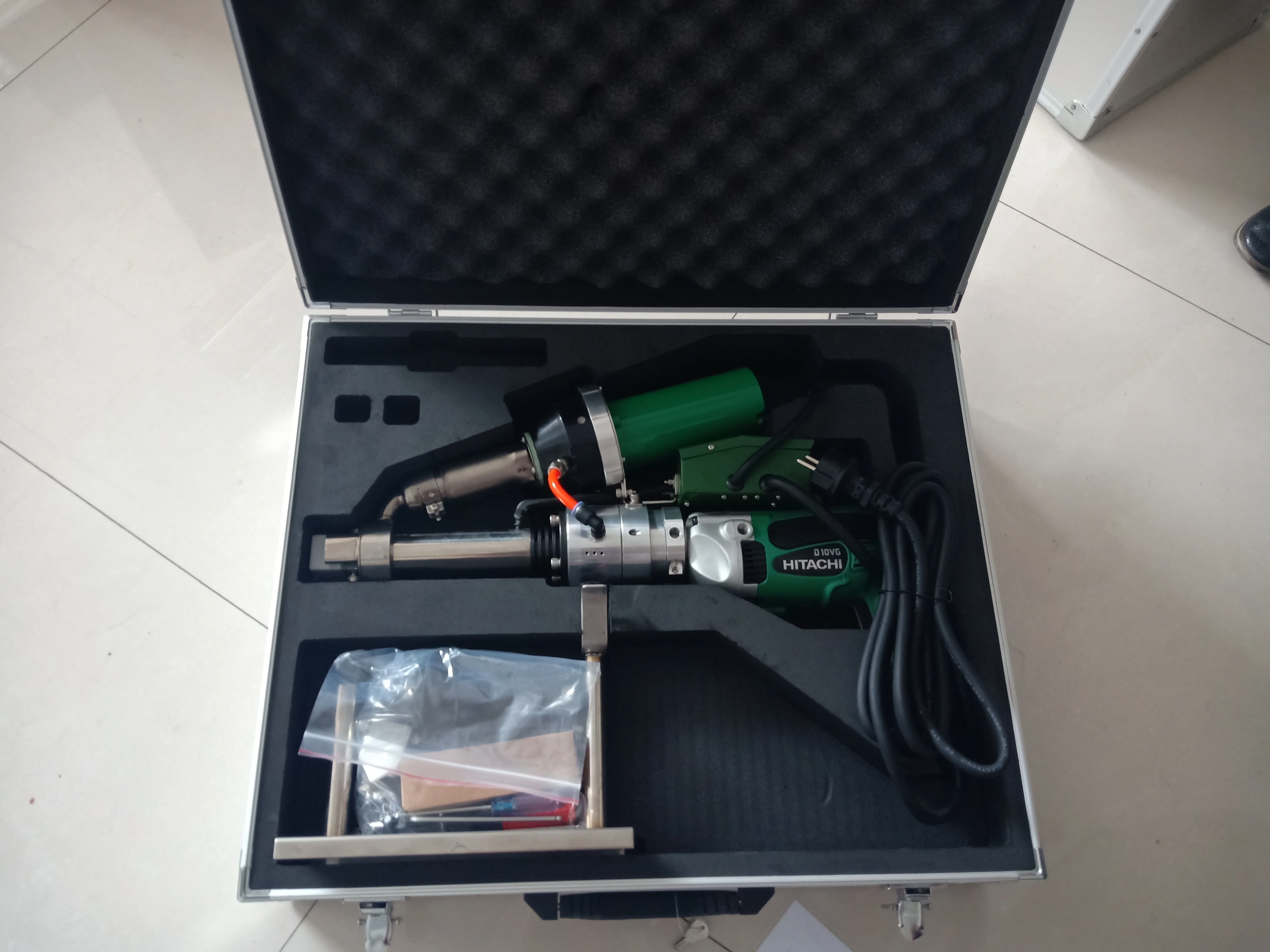 Pp Pe Pvc Plastic Rod Hand Held Extruder Extrusion Welding Welder Machine GW600