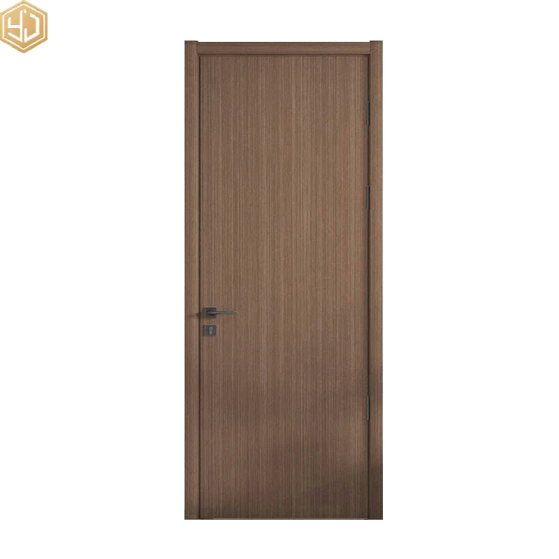 Simple Design Wooden Door For Interior Hotel And Villa Carbon Crystal Wood Material Doors